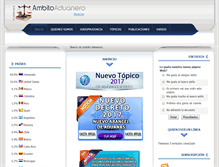 Tablet Screenshot of ambitoaduanero.com